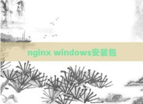 nginx windows安装包