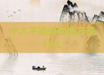 十大不能去的地方是什么