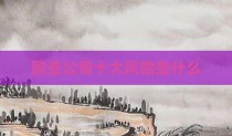 欧亚公司十大风险是什么