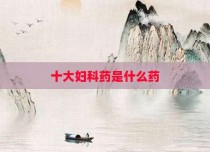 十大妇科药是什么药