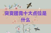 突变团竞十大点位是什么