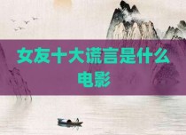 女友十大谎言是什么电影
