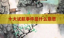 十大试航事件是什么意思