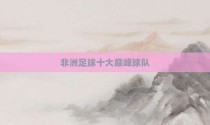 非洲足球十大巅峰球队