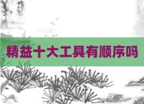 精益十大工具有顺序吗