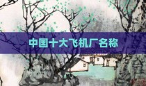 中国十大飞机厂名称