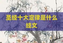 圣经十大定律是什么经文