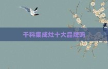 千科集成灶十大品牌吗