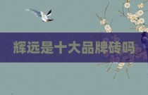 辉远是十大品牌砖吗