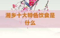 湘乡十大特色饮食是什么