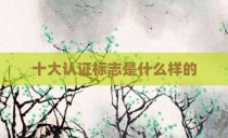 十大认证标志是什么样的
