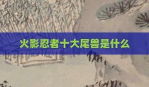 火影忍者十大尾兽是什么