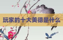 玩家的十大美德是什么