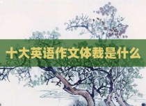 十大英语作文体裁是什么