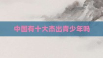 中国有十大杰出青少年吗