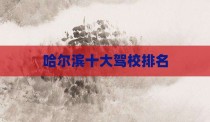 哈尔滨十大驾校排名