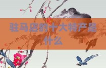 驻马店的十大特产是什么