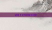 篮球十大反手发球规则
