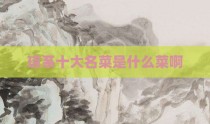 琼系十大名菜是什么菜啊