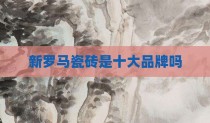 新罗马瓷砖是十大品牌吗