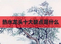 热水龙头十大缺点是什么
