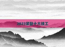2023紧缺十大技工
