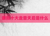 康熙十大走音天后是什么