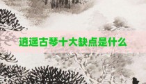 逍遥古琴十大缺点是什么