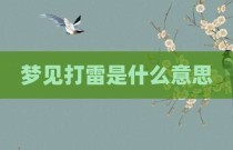梦见打雷是什么意思