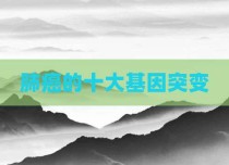 肺癌的十大基因突变