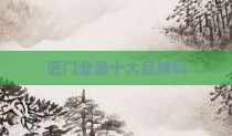 匠门业是十大品牌吗