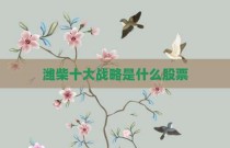 潍柴十大战略是什么股票