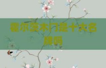 霍尔茨木门是十大名牌吗