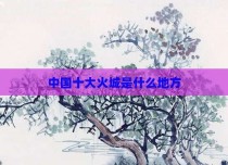 中国十大火城是什么地方