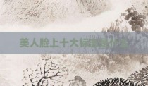 美人脸上十大标志是什么