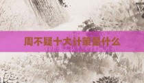 周不疑十大计策是什么
