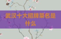 武汉十大招牌菜名是什么