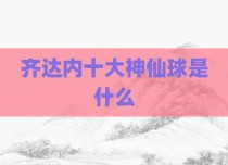 齐达内十大神仙球是什么