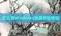怎么用windows光盘启动电脑