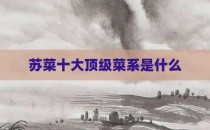 苏菜十大顶级菜系是什么
