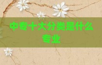 中专十大分类是什么专业