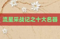 流星采战记之十大名器
