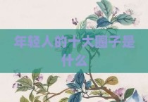 年轻人的十大圈子是什么