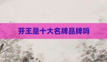 芬王是十大名牌品牌吗