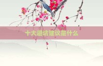 十大避坑建议是什么