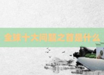 全球十大问题之首是什么