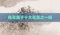 桂花属于十大花蕊之一吗