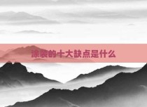 涂装的十大缺点是什么