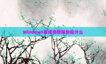 Windows系统保修服务是什么