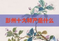 彭州十大特产是什么